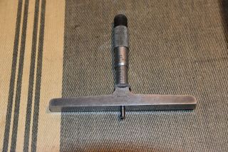Vintage Lufkin Rule 0 " - 1 " Micrometer No.  515 Depth Gauge Machinist Tool