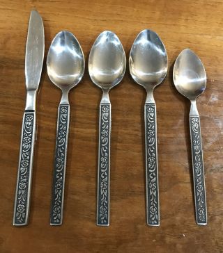 Vintage National Costellano Retro Stainless Steel - China - Set Of 5