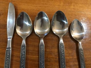 Vintage National Costellano Retro Stainless Steel - China - Set of 5 2