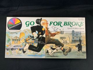 Vintage Selchow & Righter 1985 Go For Broke Board Game Complete