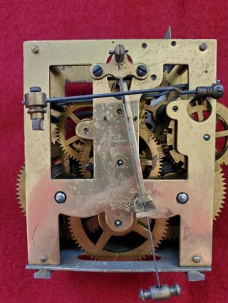 Antique German Junghans B08 Clock Movement For Repair/parts