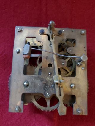 Antique German Gustav Becker P42 Clock Movement For Repairs/parts