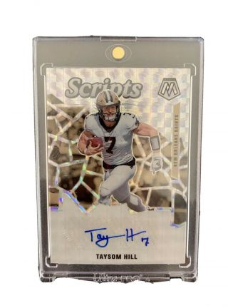 2020 Panini Mosaic Taysom Hill Silver Prizm Auto Autographed Sp S50