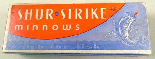 Vintage Shur Strike Fishing Lure Box - Cardboard / Empty