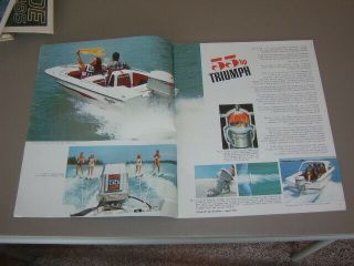Evinrude Boat Motors 1968 Vintage Boats Dealer sales brochure girls in bikinis 2
