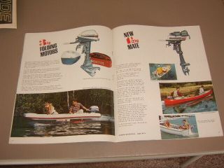 Evinrude Boat Motors 1968 Vintage Boats Dealer sales brochure girls in bikinis 3