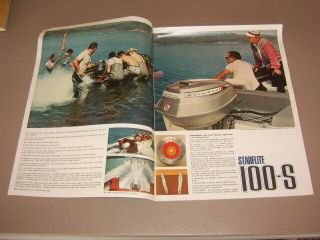 Evinrude Boat Motors 1967 Vintage Boats Dealer sales brochure girls in bikinis 2