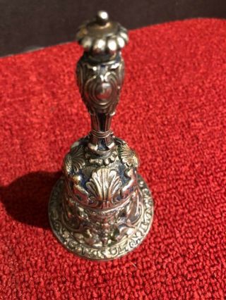 Antique Gorham " Old Florentine Bell " 015 Silver Plated Bronze Bell