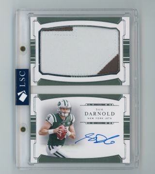 2018 National Treasures Sam Darnold Rookie Patch Auto Autograph Booklet /49 Rc