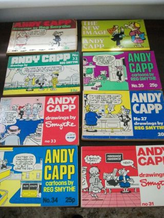 Andy Capp Comic Strip X8 By Reg Smythe Vintage Andy Capp 1973 - 1975