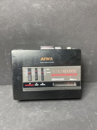 Vintage Aiwa Bass Stereo Cassette Player Hs - G370