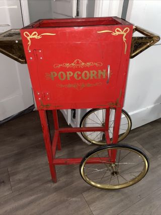 Vintage Popcorn Machine Cart