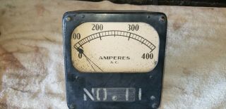 Antique Weston Amperes Old Electric Laboratory Gauge Steampunk