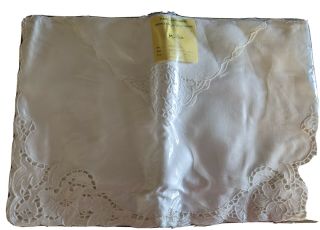 Set Of 8 Pc.  Vintage Placemats And Napkins With Lace Corners In Package