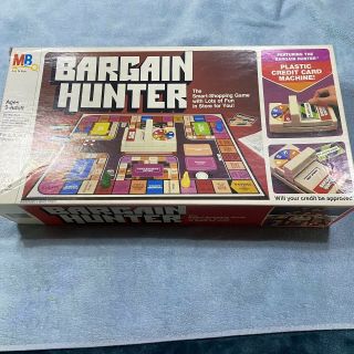 Bargain Hunter Shopping Board Game Milton Bradley Vintage 1981 Complete