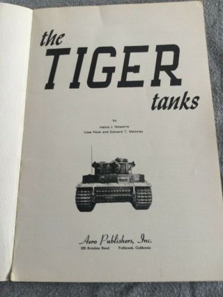 1966 Vintage WW2 WW2 German Tiger Tank 1&2 PANZER Rare Photos & Illustrations 2