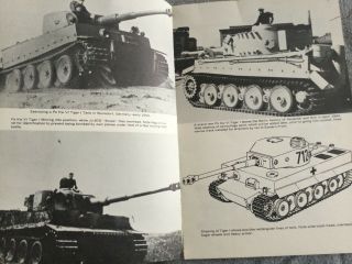1966 Vintage WW2 WW2 German Tiger Tank 1&2 PANZER Rare Photos & Illustrations 3
