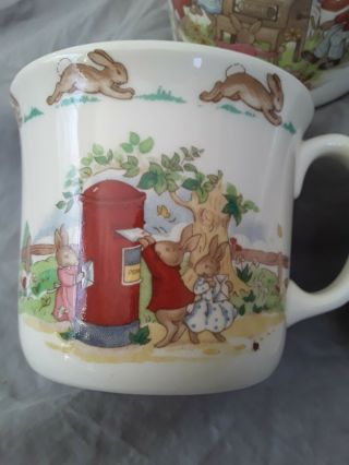 Vintage Royal Doulton England Bunnykins Mugs Set of 3,  Perfect Easter Gift 2