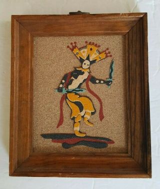 Vintage Apache Mountain Spirit Dancer Sand Art - Rainbow Way Ltd