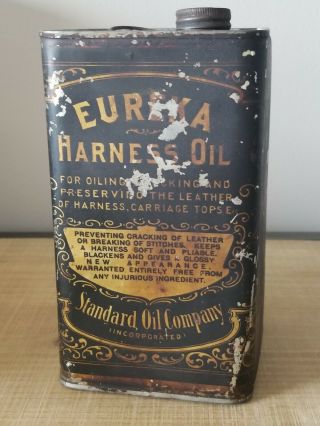 Antique Standard Oil Co.  Eureka Harness Oil Can,  1/2 Gallon??