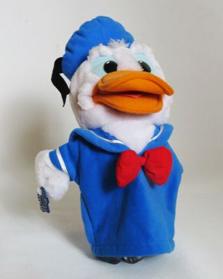 Vintage Disney Applause Donald Duck Hand Puppet Stuffed Plush Animal Toy 12 "