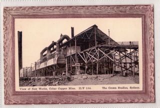 Vintage Postcard Set Of 2.  Rppc Cobar Copper Mine,  Cobar Nsw 1912