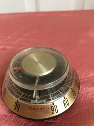 Vintage Honeywell Humidity & Temperature Dial Gauge Wall Hang Or Papetweight