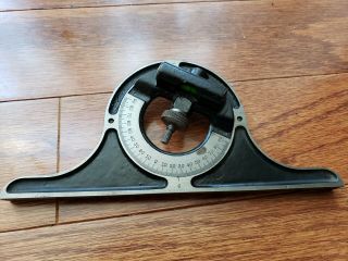 Vintage Brown & Sharpe Machinists Protractor Level Usa Patent 1925 Antique