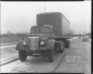 1941 Gmc 853 Acw 8 Ton Tractor Truck With Fruehauf Trailer Press Photo 0223