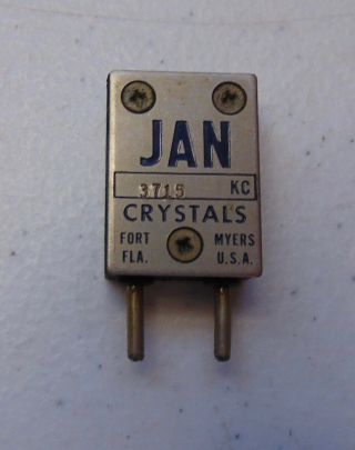 3715 Kc 80 Meter Ham Military Radio Ft - 243 Vintage Quartz Crystal