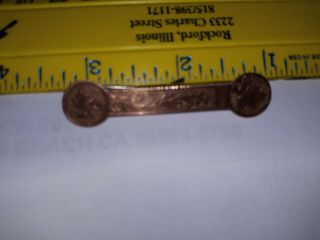 Vintage 3 1/8 " X 1/2 " Gold Filled Maple Leaf Tie Tack/ Pin