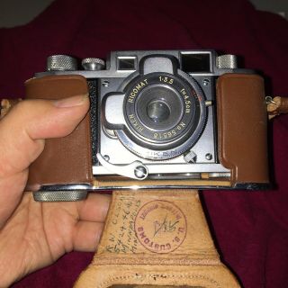 Vintage Ricoh “35” Rangefinder Camera W/ Rapid Film Advancing Lever,  Case.  Not W