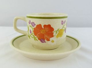 Vintage Temper - Ware By Lenox " Summer Wind " Tea/coffee Cup And Saucer Set