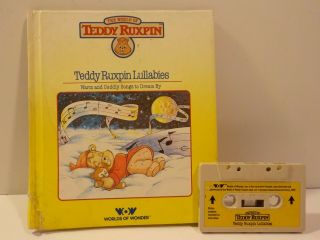 N Vintage 1980s World Of Teddy Ruxpin Tape & Book Lullabies