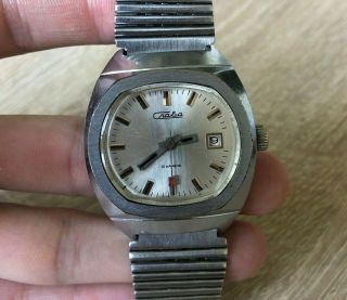 Watch Slava 21 Jewels Vintage Wristwatch Rare Russia Ussr Soviet