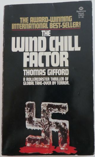 The Wind Chill Factor Thomas Gifford 1st Print Vintage Paperback Nazi Thriller