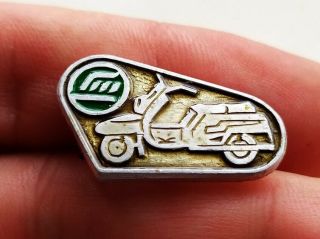 Vintage Soviet Badge Pin Motorcycle Scooter Ussr