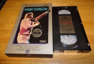 Barry Manilow - The First Special (vhs,  1982) Mgm Book Box - Rare Music - Vintage