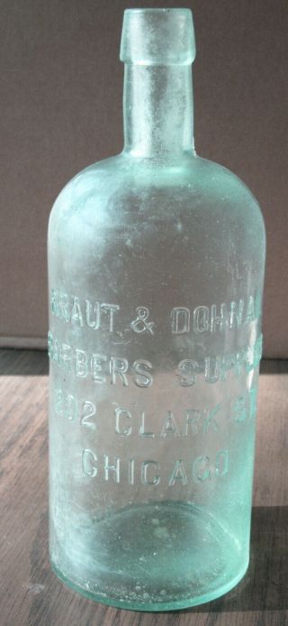 Antique Bottle Kraut & Dohnal Barbers Supplies 202 Clark St Chicago Il