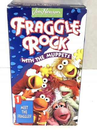 Jim Henson Fraggle Rock With The Muppets 1 Meet The Fraggles Vhs Tape 1993 Vtg