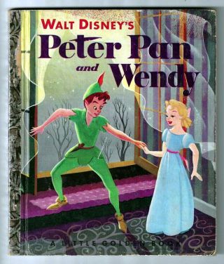 Peter Pan And Wendy Vintage Childrens 1st " A " Ed.  Little Golden Book D24