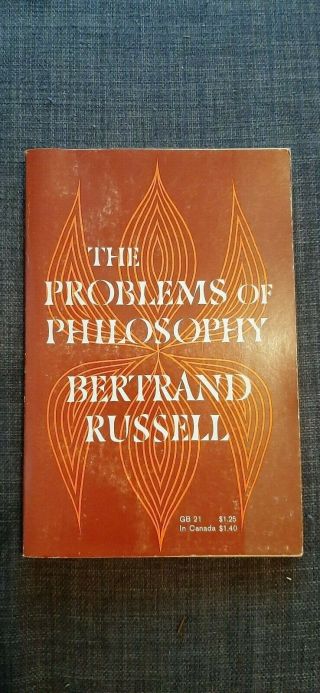 The Problems Of Philosophy By Bertrand Russell,  Vintage 1967 Paperback