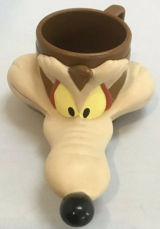 Wiley E Coyote Mug Cup Warner Bros Looney Tunes 1992 Vintage