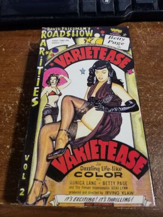 Vartietease Something Weird Video - Vhs - Bettie Page Lili St Cyr Vintage Classic
