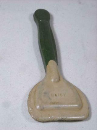 Vintage Daisy Butter Churn Paddle Scraper Spatula Schacht Rubber Green Handle