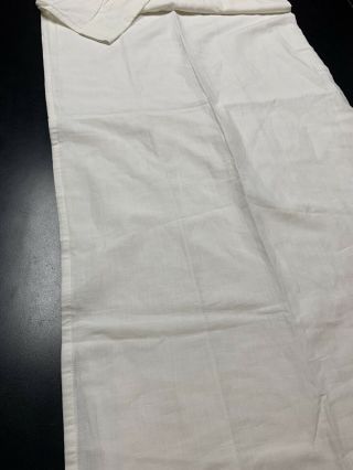 Single Restoration Hardware Baby Child Washed Linen Curtain 96X50 White 2