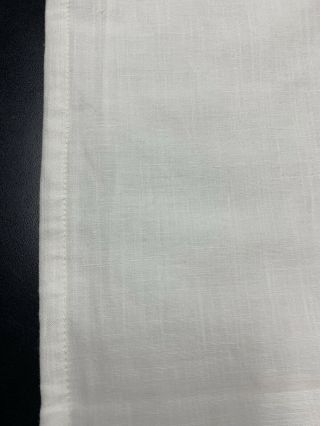 Single Restoration Hardware Baby Child Washed Linen Curtain 96X50 White 3