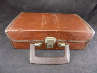 Vintage 12 Cassette Tape Holder Storage Carry Case Briefcase