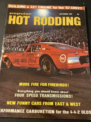 Popular Hot Rodding September 1968 More Fire For Firebirds