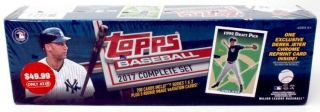 2017 Topps Complete Baseball Factory Set - Derek Jeter Chrome Ed Blowout Cards